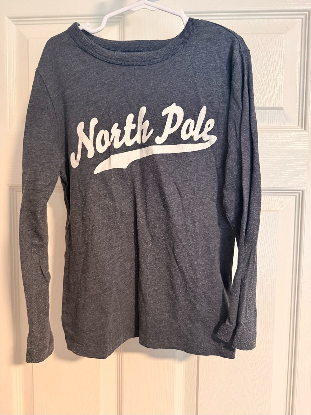 Crewcuts Navy Long-Sleeve 'North Pole' Graphic Tee